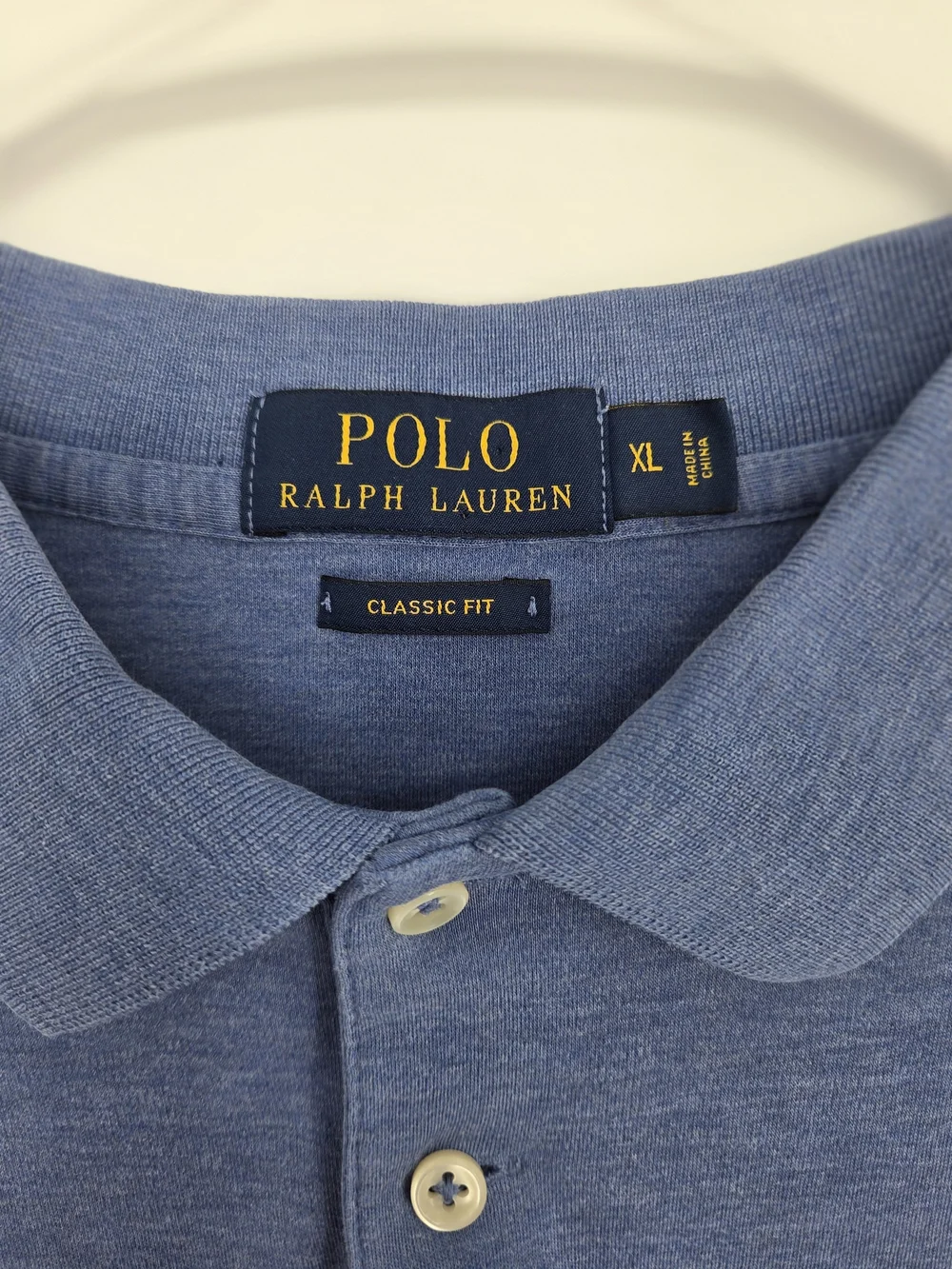 Polo Ralph Lauren Men's XL Classic Fit Polo Heathered Blue